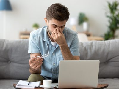 Strained Eyes by using screen