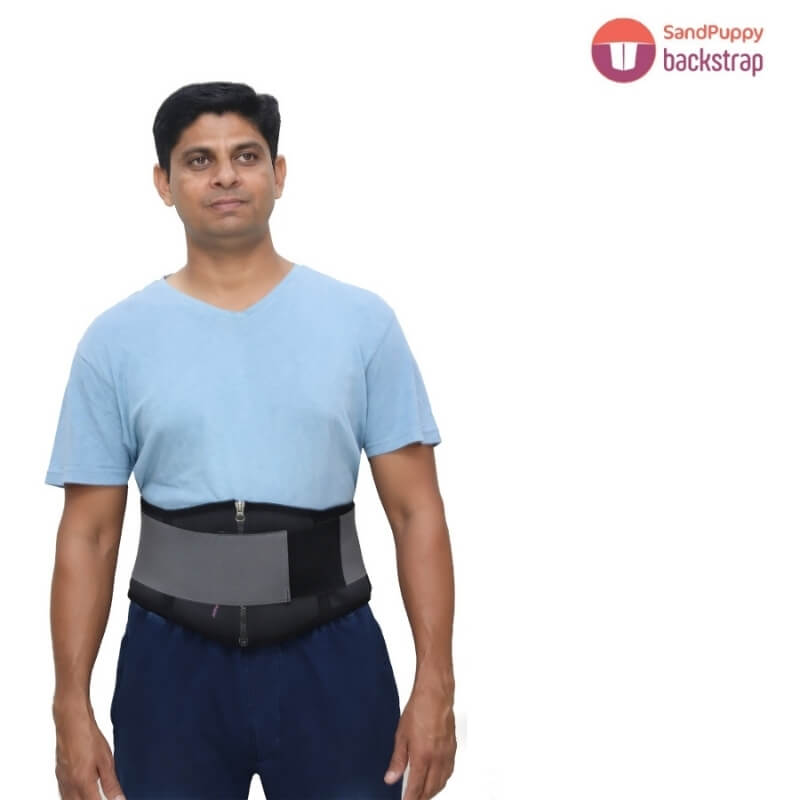 SandPuppy Backbrace Back Support Belt in daily use