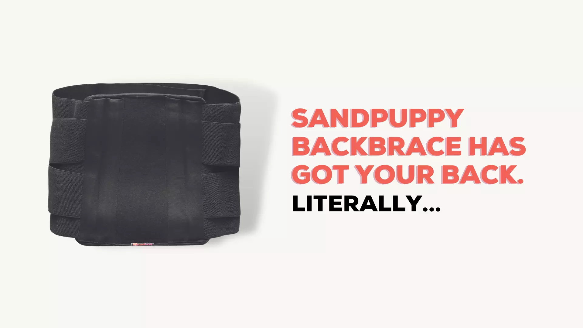 SandPuppy Backbrace Contoured is a rigid back support for back pain and recovery