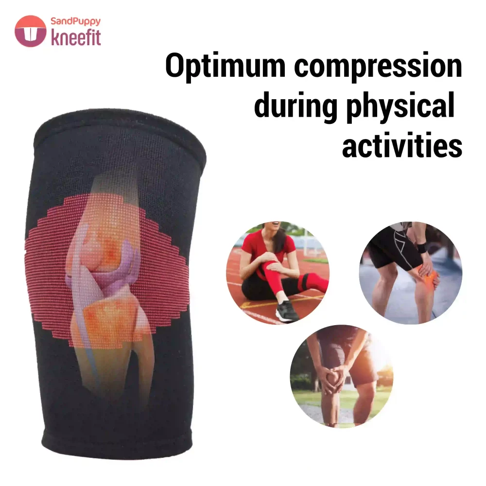 Sandpuppy Kneefit gives optimum compression during physical activities